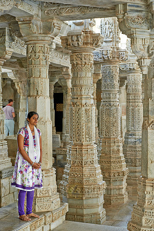 stone carved columns