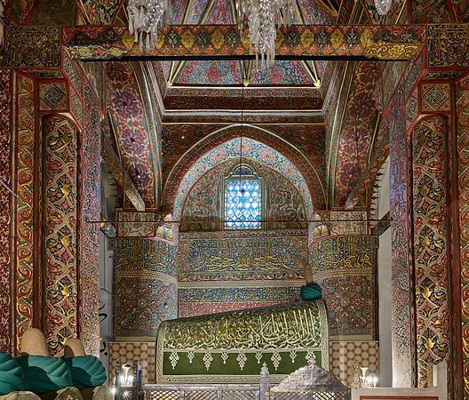 inside shot of Mausoleum and museum of Mevlana Rumi