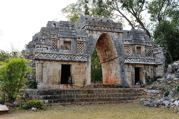 Gateway at Maya ruin of Labna