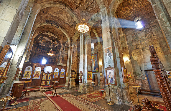 interior shot Bolnisi Sioni Cathedral