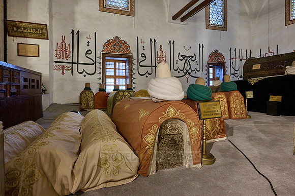 inside shot of Mausoleum and museum of Mevlana Rumi