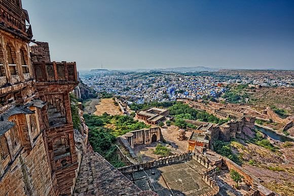 aerial view of Blue City Jodhpur