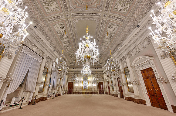 Sala Bianca, inside view of Palazzo Pitti