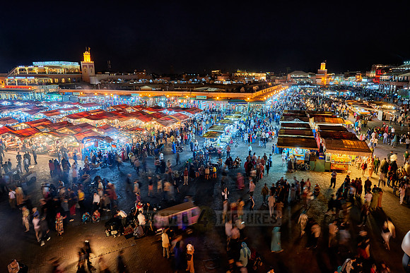 Jemaa el-Fnaa at night