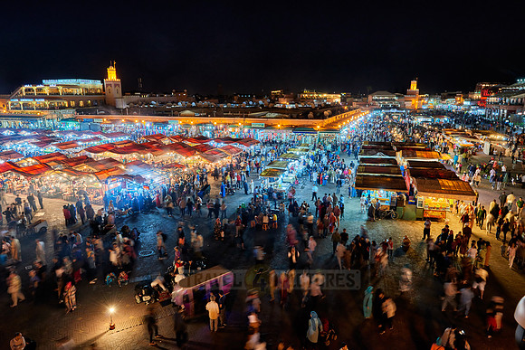 Jemaa el-Fnaa at night