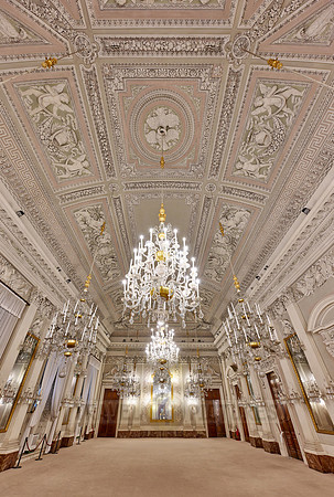 Sala Bianca, inside view of Palazzo Pitti