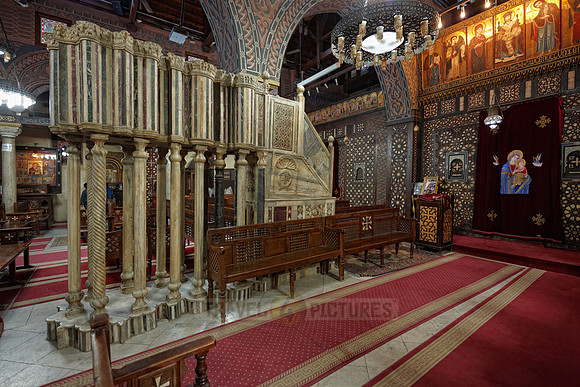 interior shot of The Hanging Church