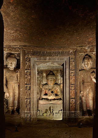 Ajanta caves, cave 4, Aurangabad