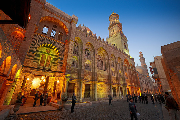 night shot in islamic Cairo
