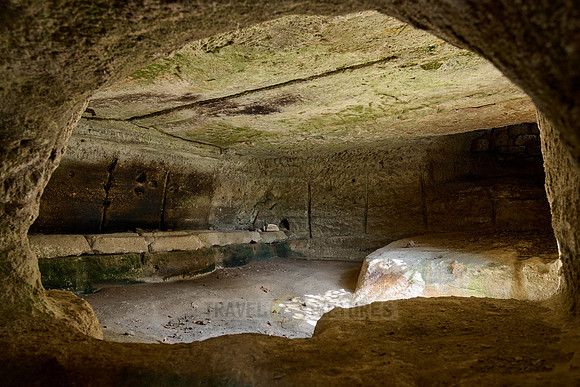 Tomb in Etruscan necropolis near Savano