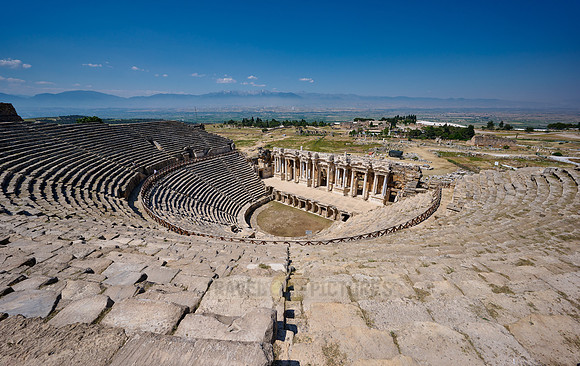 famous theater of Hierapolis, Pamukkale Archeological Site