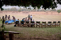 breakfast in Tena Tena tended Camp at Luangwa River