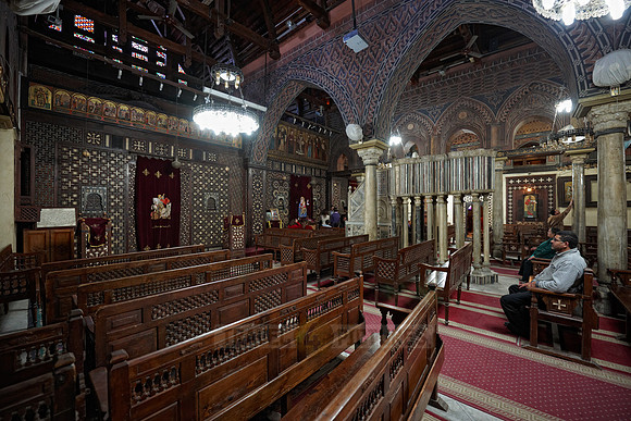 interior shot of The Hanging Church