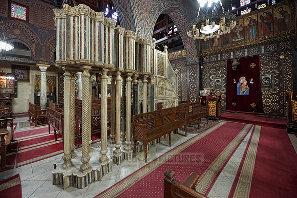 interior shot of The Hanging Church