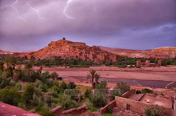 thunderstorm over Aït Benhaddou