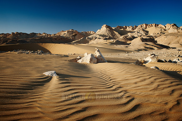 desert landscape with mountains at old caravan road