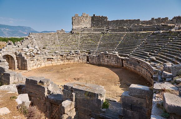 ruins of roman theater in ancient city Xanthos