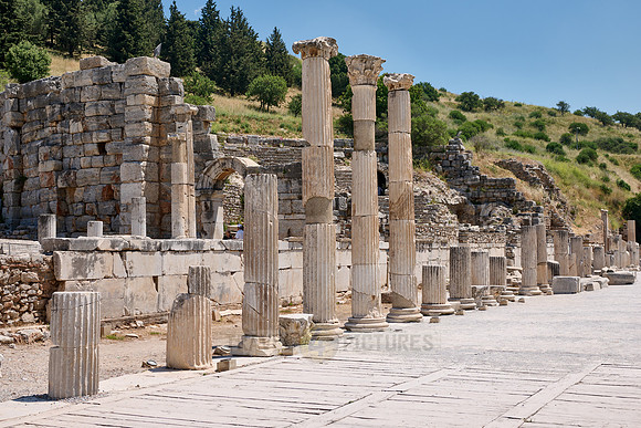 collonnaded street at upper Agora, Ephesus