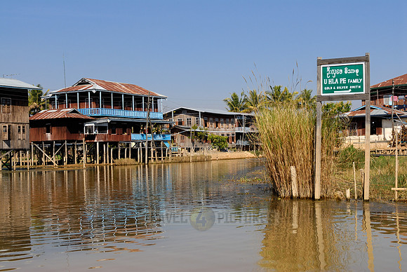 pile-dwellings of swimming village