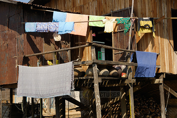 pile-dwellings of swimming village