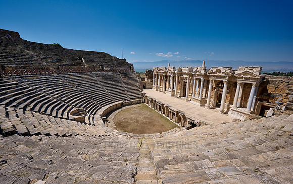 famous theater of Hierapolis, Pamukkale Archeological Site