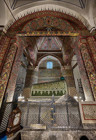 inside shot of Mausoleum and museum of Mevlana Rumi