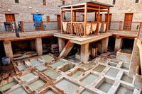 refurbished leather tannery in Old Fez