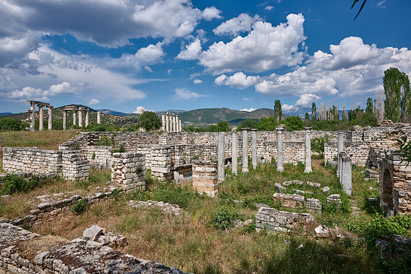 Bishop's Palace in front of Temple of Aphrodite in Aphrodisias