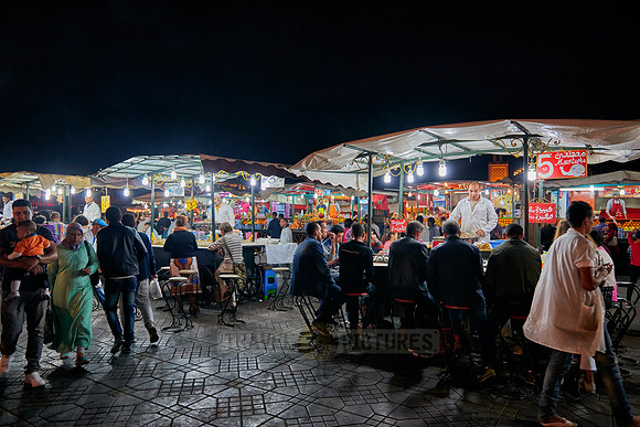Jemaa el-Fnaa at night