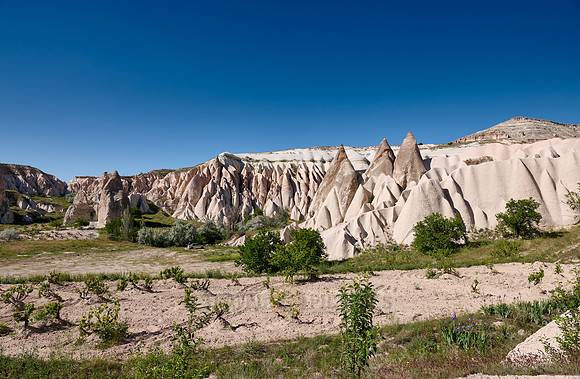 landscape of Rose Valley Goreme