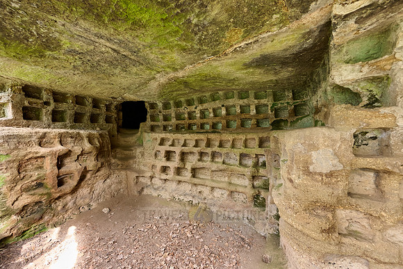 Etruscan tomb for urns called columbarium