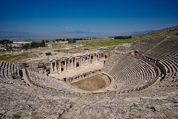 famous theater of Hierapolis, Pamukkale Archeological Site
