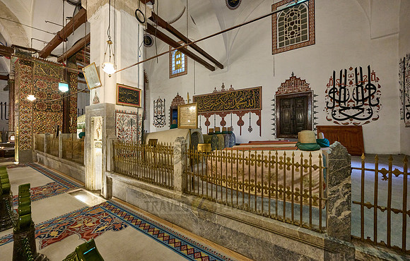 inside shot of Mausoleum and museum of Mevlana Rumi