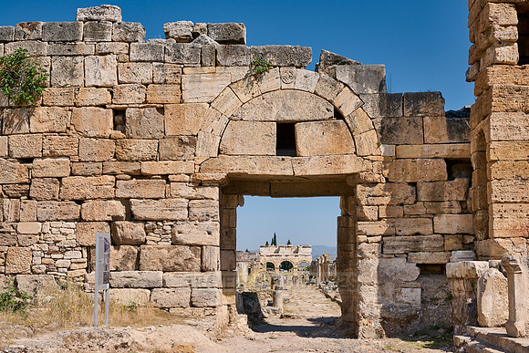 Byzantine gate in Greek Hierapolis