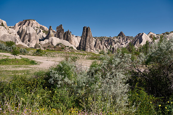 landscape of Rose Valley Goreme