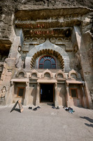 Ajanta caves, facade of cave 9