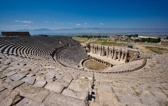 famous theater of Hierapolis, Pamukkale Archeological Site
