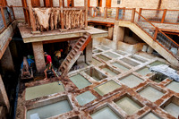 refurbished leather tannery in Old Fez