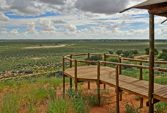 view from main area Polentswa Tented Camp