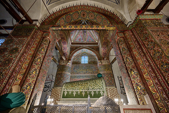 inside shot of Mausoleum and museum of Mevlana Rumi