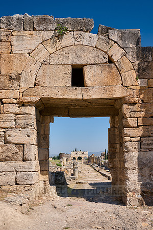 Byzantine gate in Greek Hierapolis