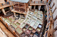 refurbished leather tannery in Old Fez