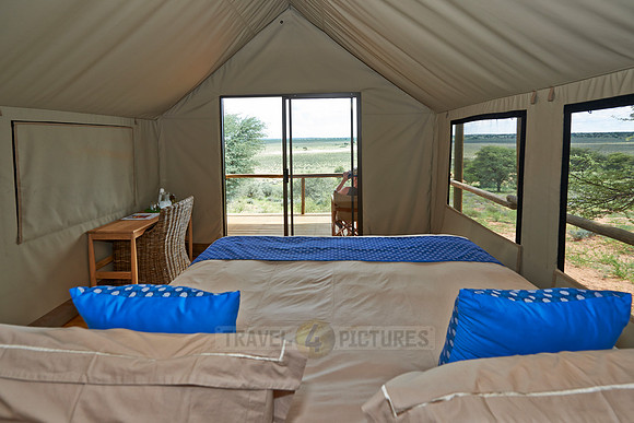interior view of room in Polentswa Tented Camp
