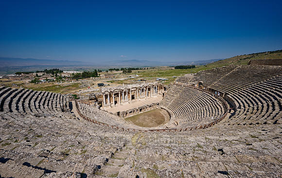 famous theater of Hierapolis, Pamukkale Archeological Site