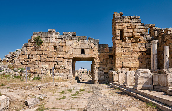 Byzantine gate in Greek Hierapolis