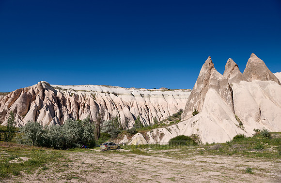 landscape of Rose Valley Goreme