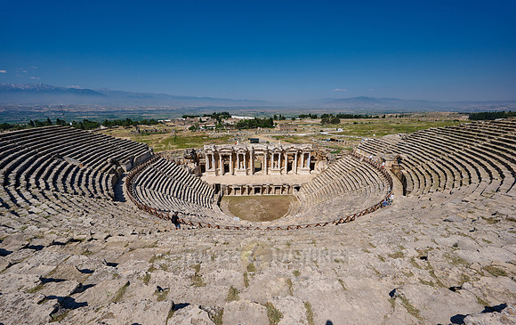 famous theater of Hierapolis, Pamukkale Archeological Site