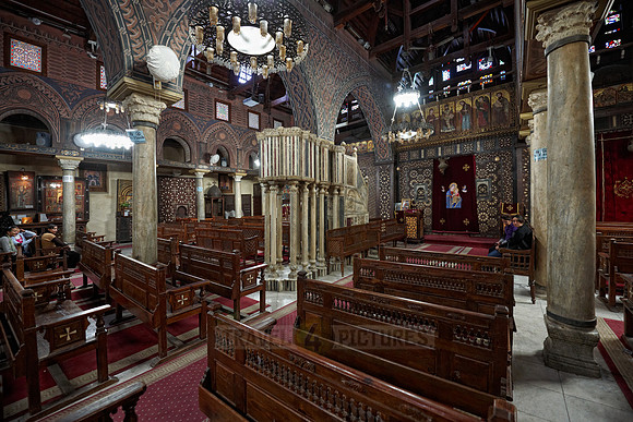 interior shot of The Hanging Church