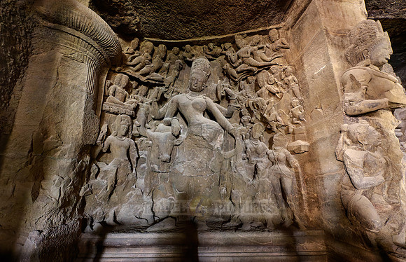 Elephanta caves, Ardhanarishvara, Mumbai