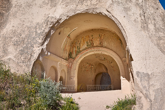unknown cave churchl in landscape of Rose Valley